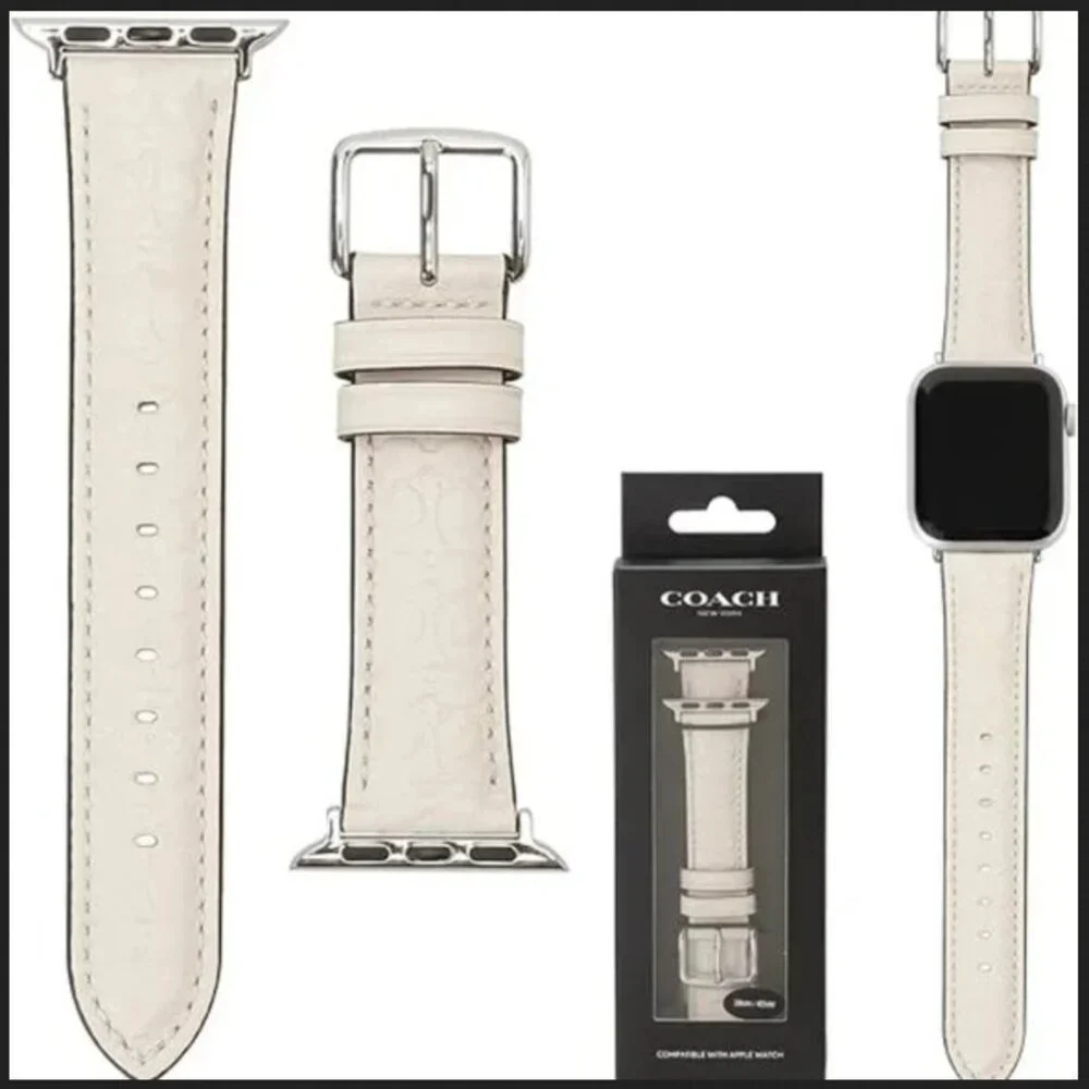 Coach Apple Watch Leather Logo Replacement Band